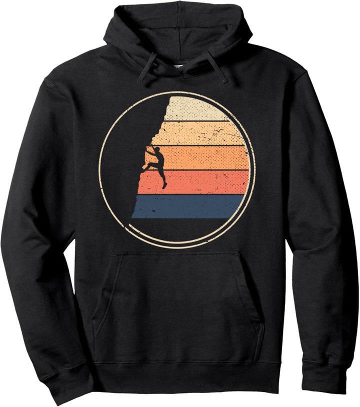 Retro Klettern Pullover Hoodie