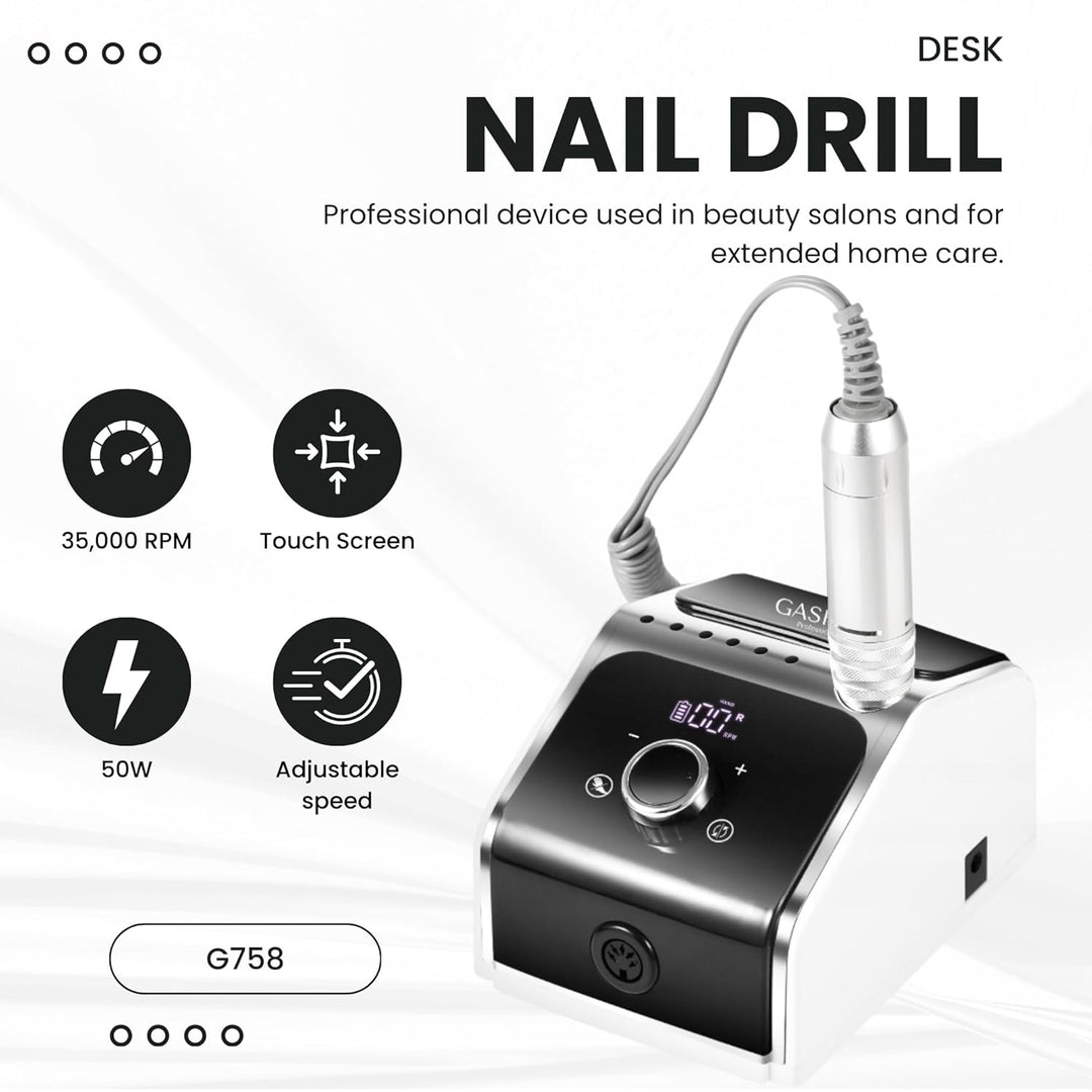 Nagelfräser für Gelnägel | Nail Drill 50W | Elektrische Nagelfeile | Maniküre Pediküre Set Elektrisc