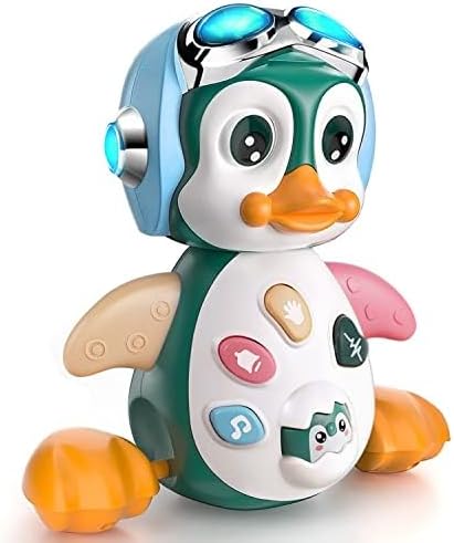 MOONTOY Musik Spielzeug ab 1 Jahr Geschenke für Mädchen Junge,Krabbel Musikspielzeug Babyspielzeug a