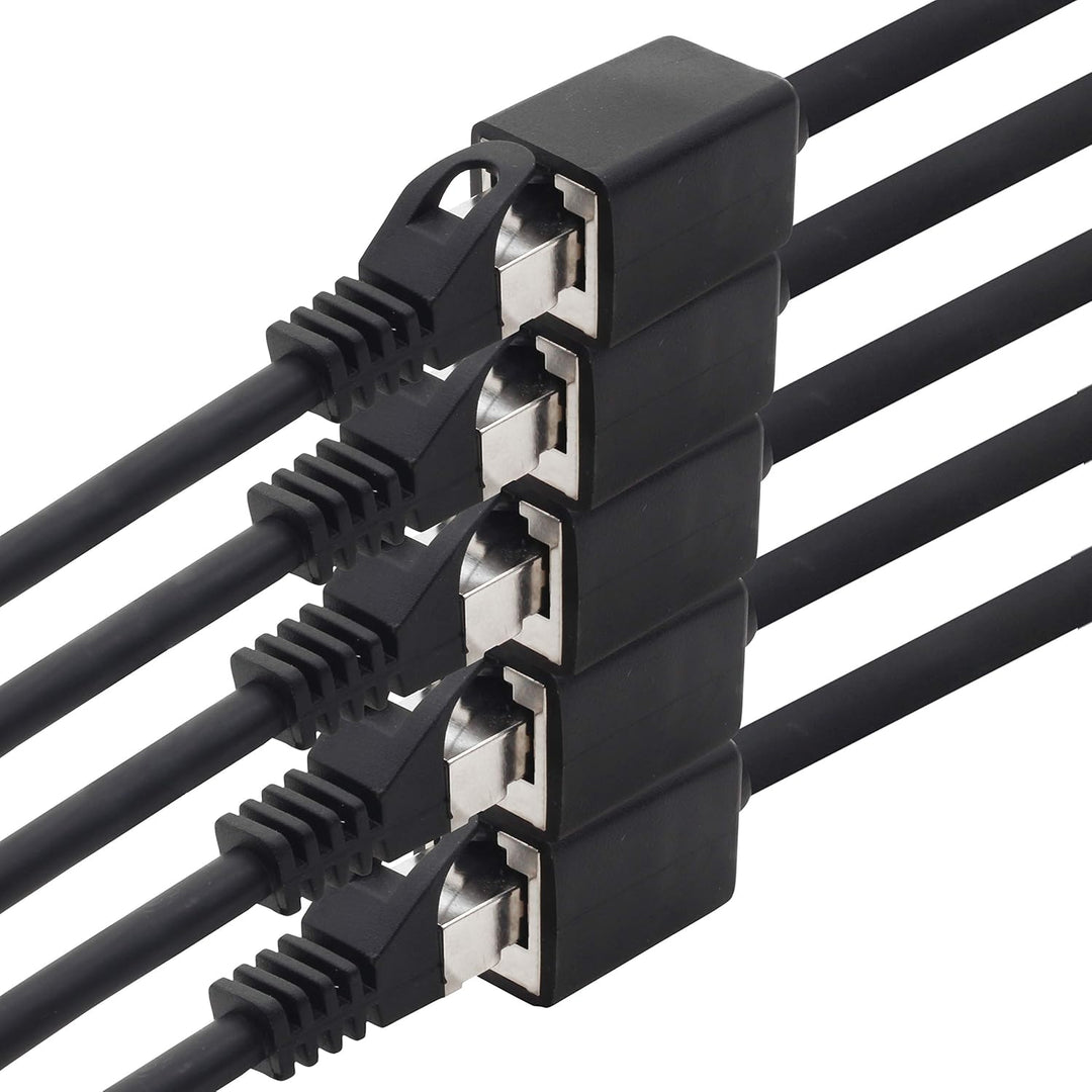 1aTTack.de 618180 CAT7 Cat.7 Verlängerung Adapter - 1m - Ethernetkabel Lankabel Netzwerkkabel 10 Gb/