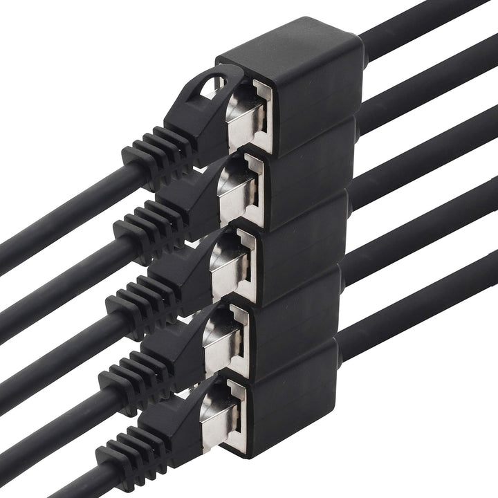 1aTTack.de 618180 CAT7 Cat.7 Verlängerung Adapter - 1m - Ethernetkabel Lankabel Netzwerkkabel 10 Gb/