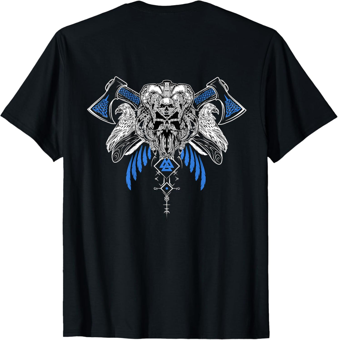 Herren Klassisches Keltischer Vikinger Vegvisir Kompass Wikinger T-Shirt