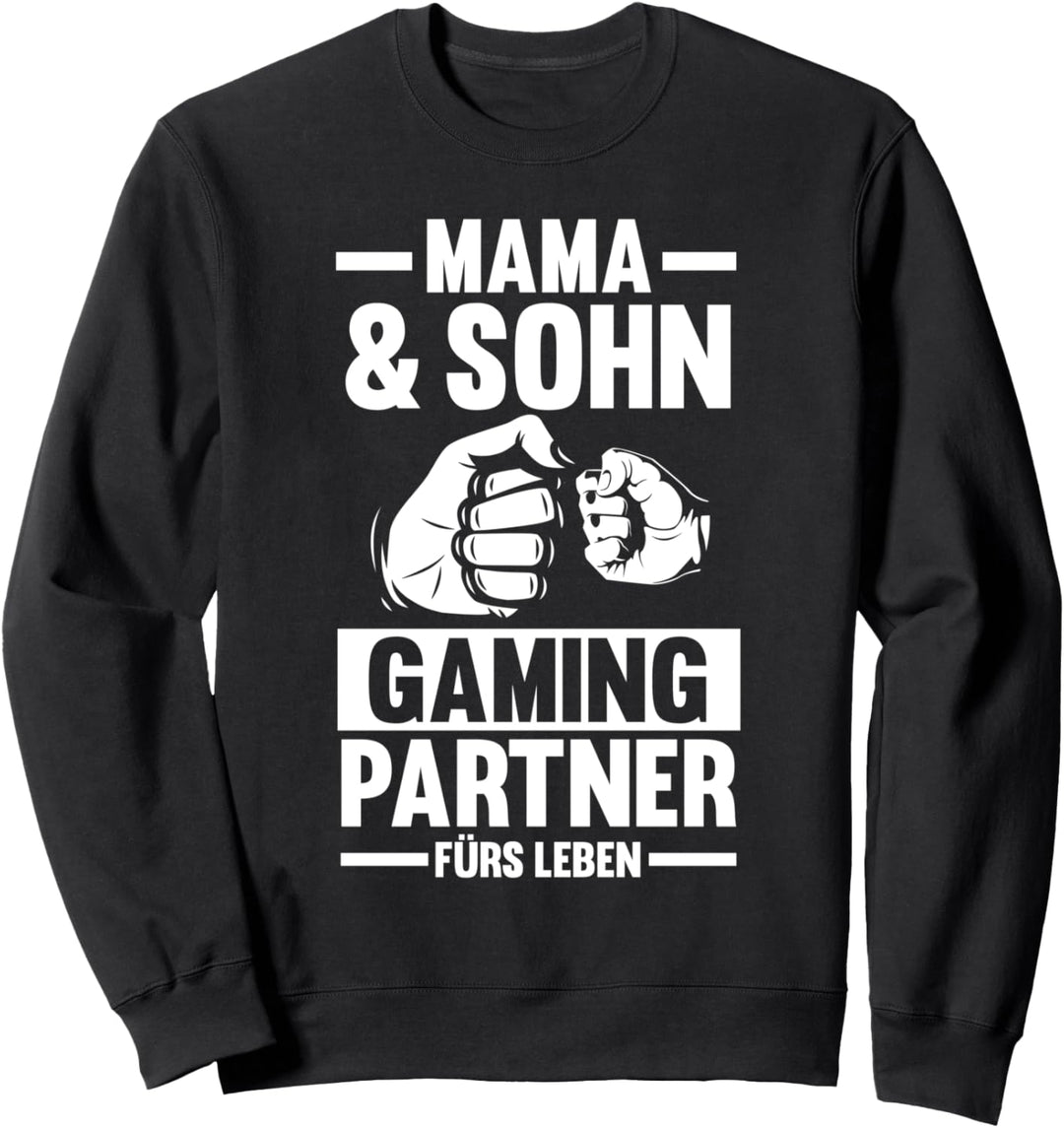 Gamer Mama Mutter Sohn Gamingpartner Gaming Zocker Sweatshirt