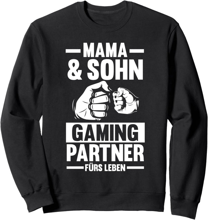 Gamer Mama Mutter Sohn Gamingpartner Gaming Zocker Sweatshirt