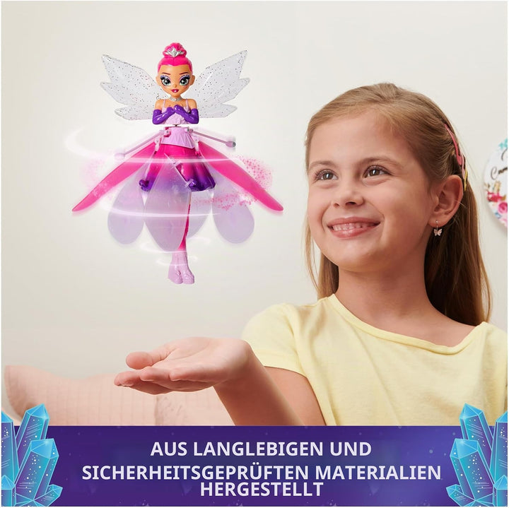 Crystal Flyers, Magical Flying Toy Doll with Crystal Wings, Girls Gifts, Interactive Kids Toys for G