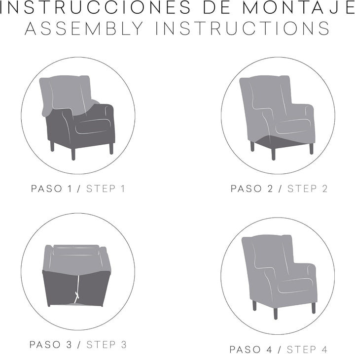 Eysa Ulises elastisch Sofa überwurf ohrensessel, Polyester-Baumwolle, 07-braun, 37 x 5 x 29 cm, 07-b