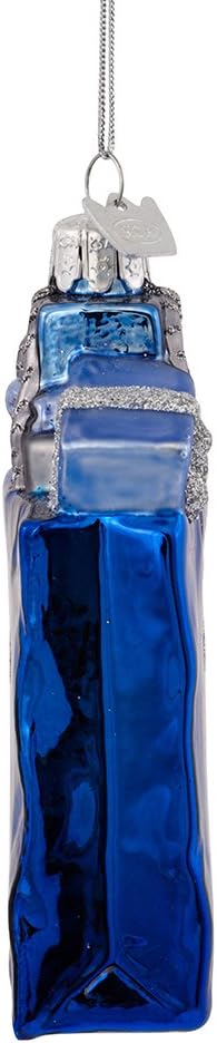 Kurt Adler 10,2 cm Noble Gems Happy Hanukkah Glas Geschenk Tüte Ornament