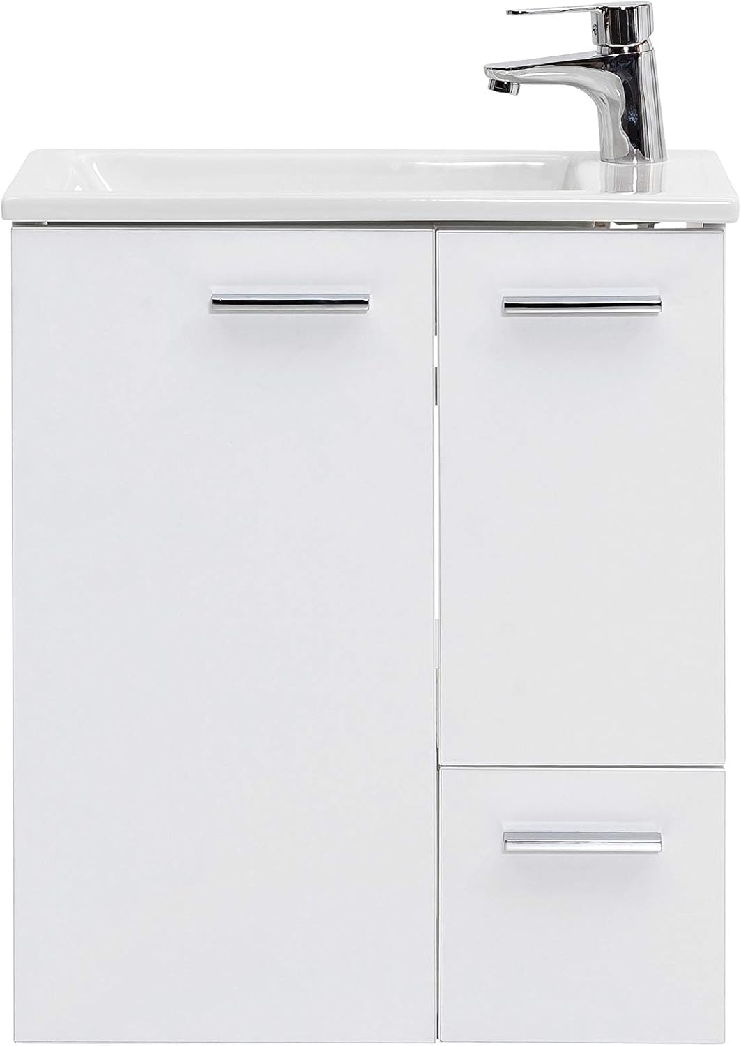 Schildmeyer Matteo Waschtisch 137110, weiss matt, 50,0 / 25,0 / 60,0 cm, Weiss Matt