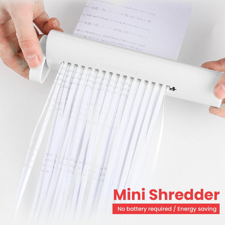Pongnas Handlicher Aktenvernichter, Manueller Aktenvernichter, Papierschneider für A4- und A6-Papier