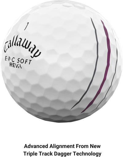 Callaway ERC Soft Golfbälle 2023 Dreispurig Rev, Dreispurig Rev