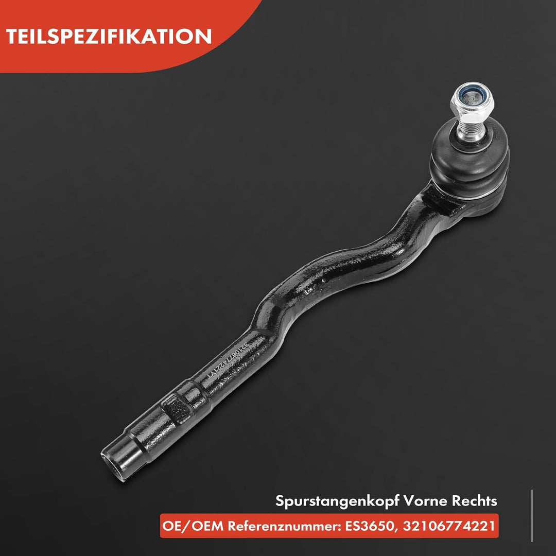 Frankberg 2x Spurstangenkopf Vorderachse Kompatibel mit 3er E46 316 318 320 323 325 328 330 1.6L-3.0