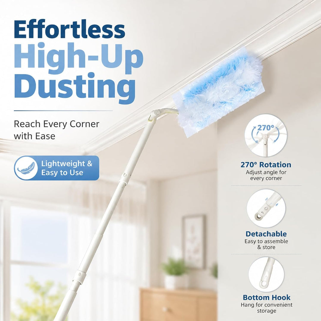 Loveco 51 Stück Staubmagnet Kompatibel für Swiffer Staubmagnet Nachfüllpack, Einweg Magnet Staubwede