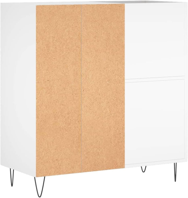 vidaXL Plattenschrank Weiss 84,5x38x89 cm Holzwerkstoff, Weiss