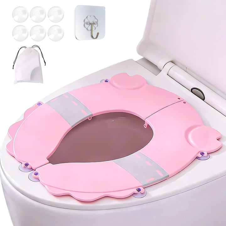 auvstar FaltbarerToilettensitz für Kinder,Lernkissen mit Saugnäpfen für Toilettensitz,Reise Klappbar