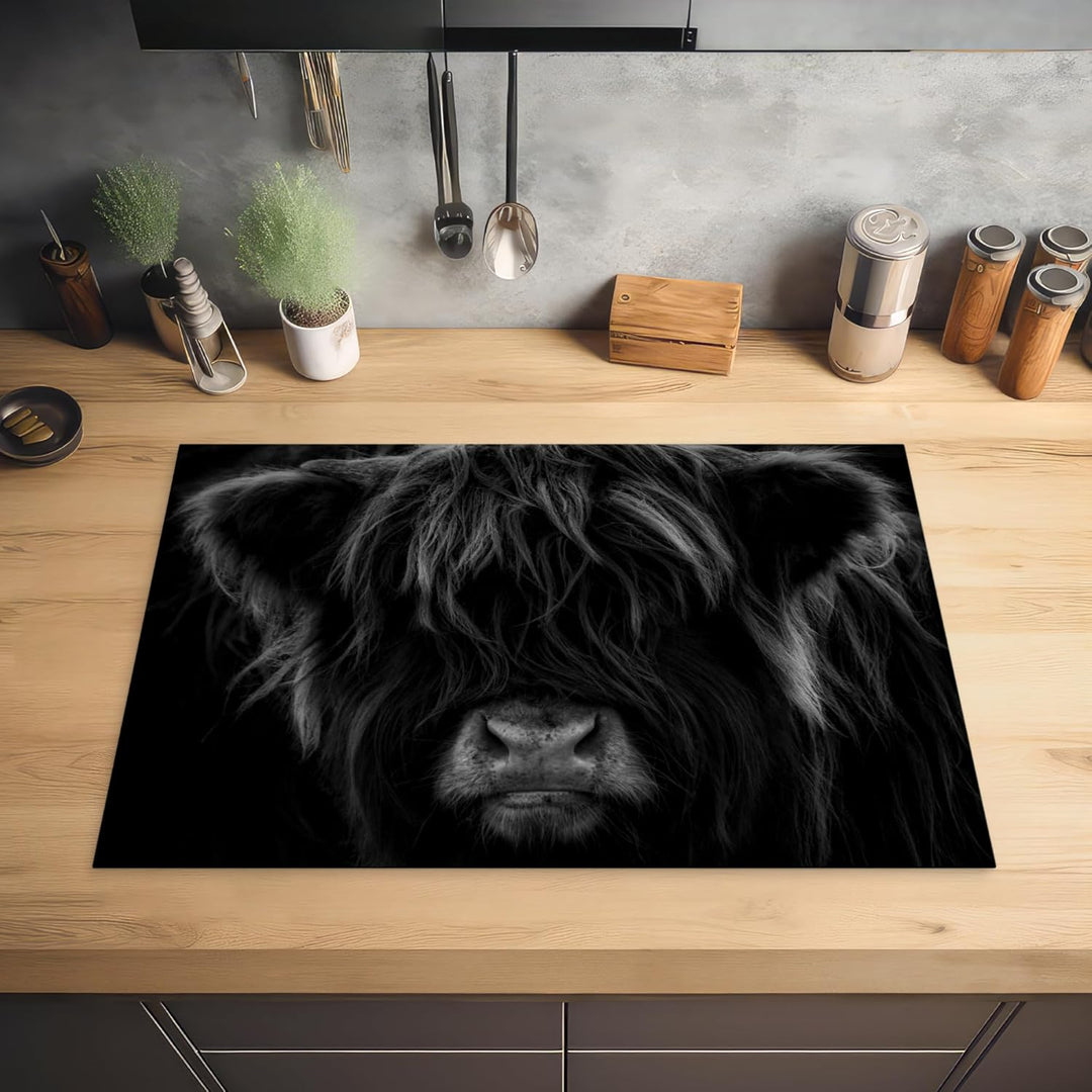 Herdabdeckplatte Einteilig Küche Herdabdeckung Induktionsfeld Ceranfeld Herdabdeckplatten Vinyl Matt