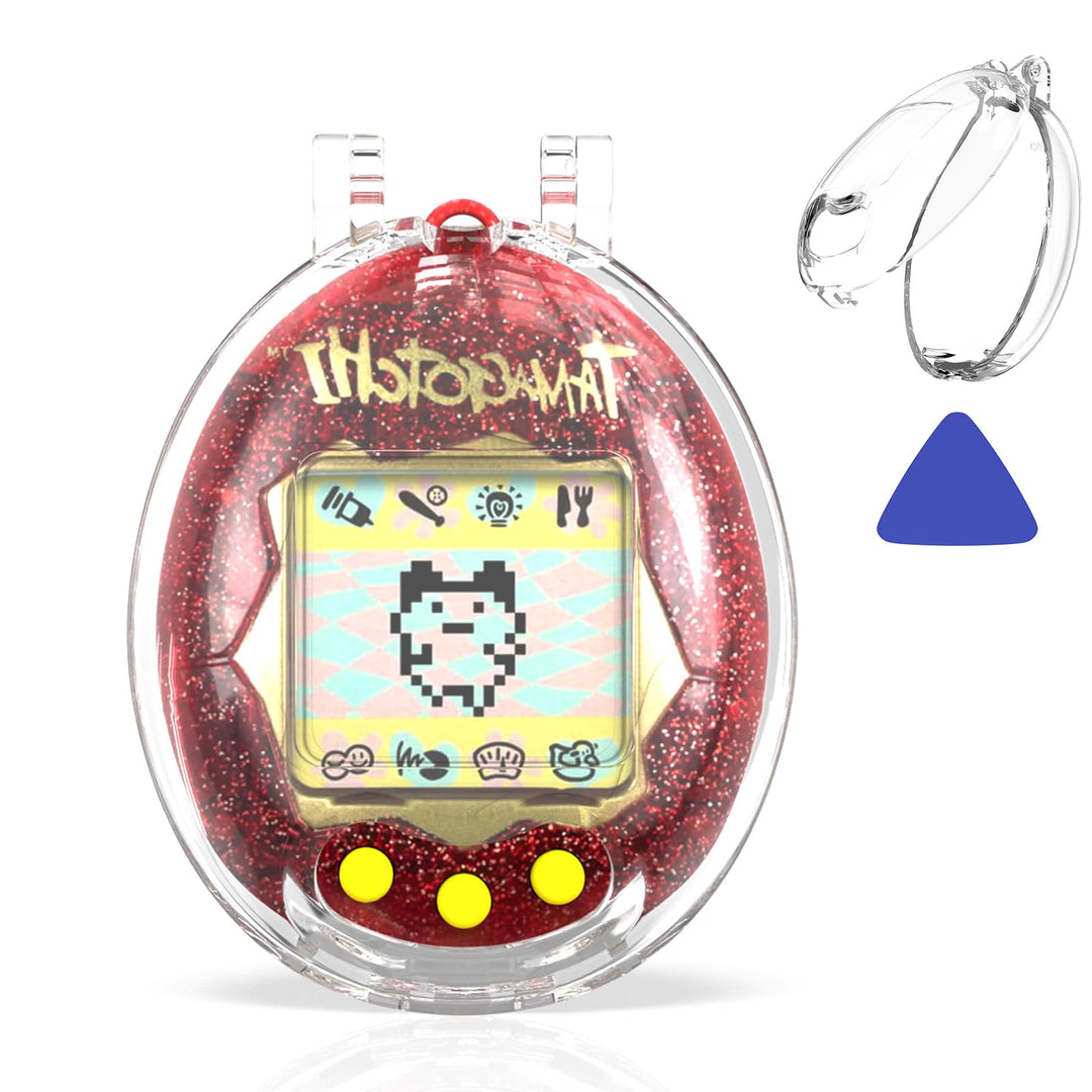 Für Tamagotci Original, Transparenter PC-Flip-Schutzcase, leicht zu montieren, Kratzfest & schützend