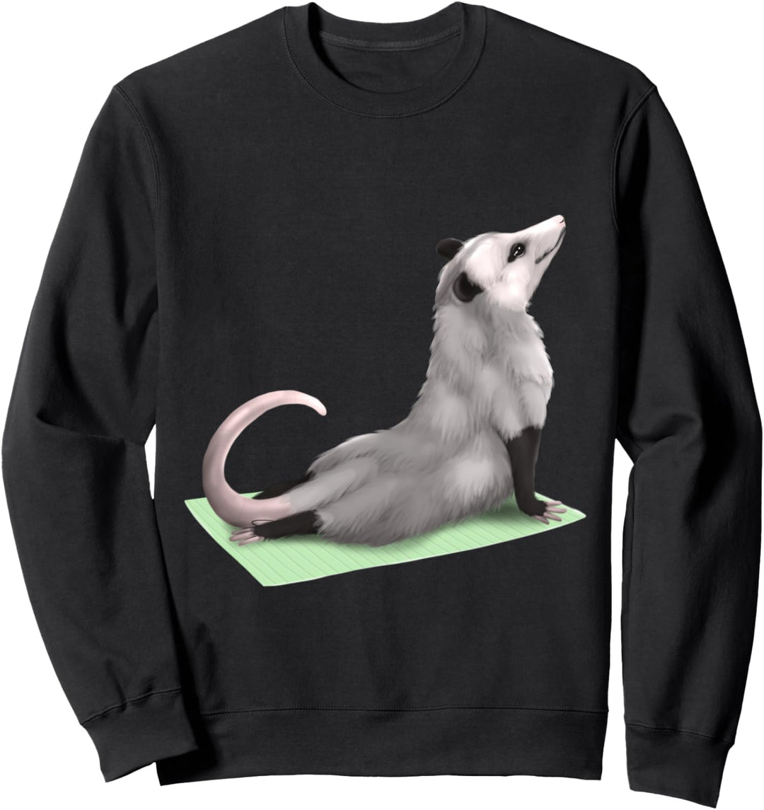 Possum Yoga Pose Meditation Zen Workout Exercise Sweatshirt