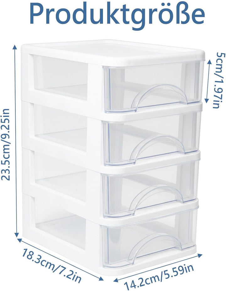 Schreibtisch Aufbewahrungsbox mit Schubladen, stapelbarer Organizer, Büro Organizer Für Dokumente Un