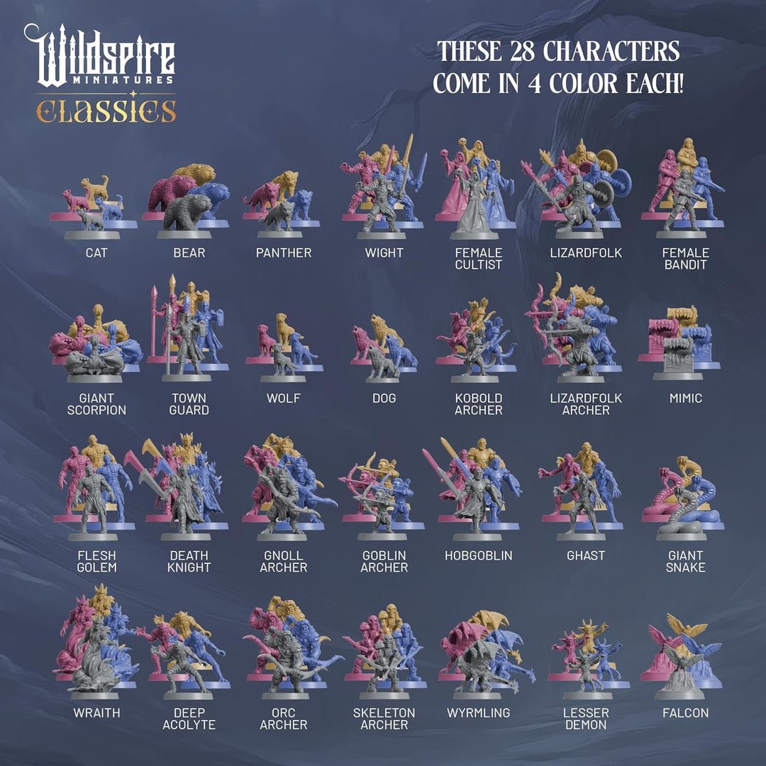 Classic Encounters II - 135 Monsters & Encounters for DND Miniatures Bulk & Dungeons Dragons | 28mm