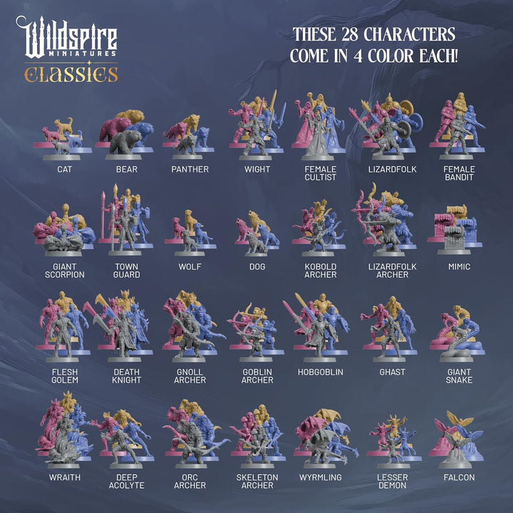 Classic Encounters II - 135 Monsters & Encounters for DND Miniatures Bulk & Dungeons Dragons | 28mm