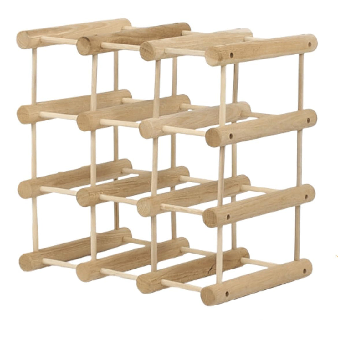 Weinregal Modular Eiche, für 12 Flaschen oder mehr, Flaschenregal, Weinständer, Getränkeregal, Flasc