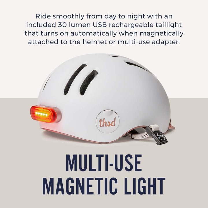 Thousand Chapter MIPS Fahrradhelm für Erwachsene, LED-Rücklicht, Radfahren & Fahrradsicherheitszerti