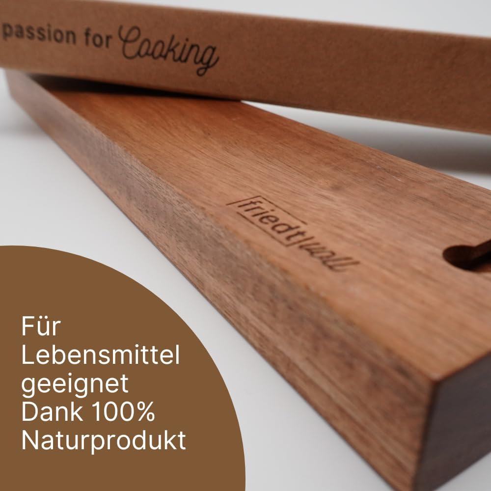 Magnetleiste Messer, Messerhalter aus massivem Holz, einfache Montage, multifunktional für alle magn