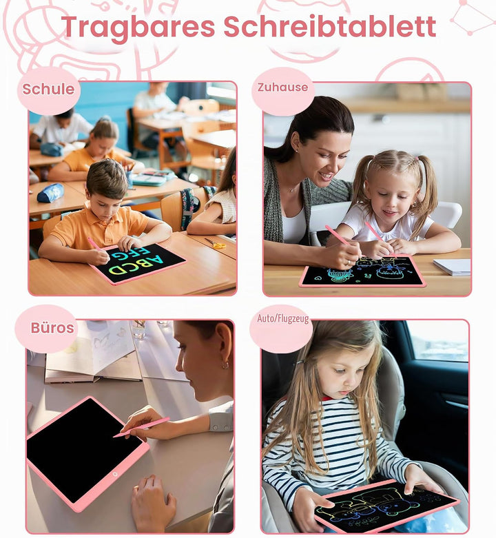 LCD Schreibtafel Spielzeug für Kinder,Bunte Zeichentablett Doodle Board Elektronische Zeichnung Tabl
