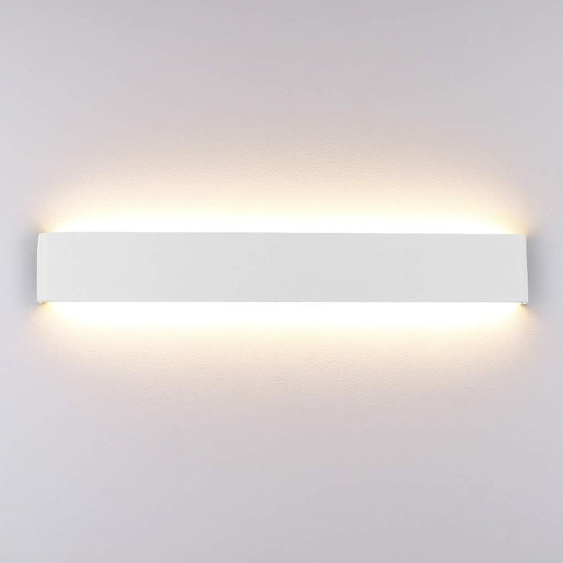 Klighten Wandlampe LED 20W, 60CM Wandleuchte Modern Innen, 3000K Warmweiss Wandbeleuchtung für Bad W