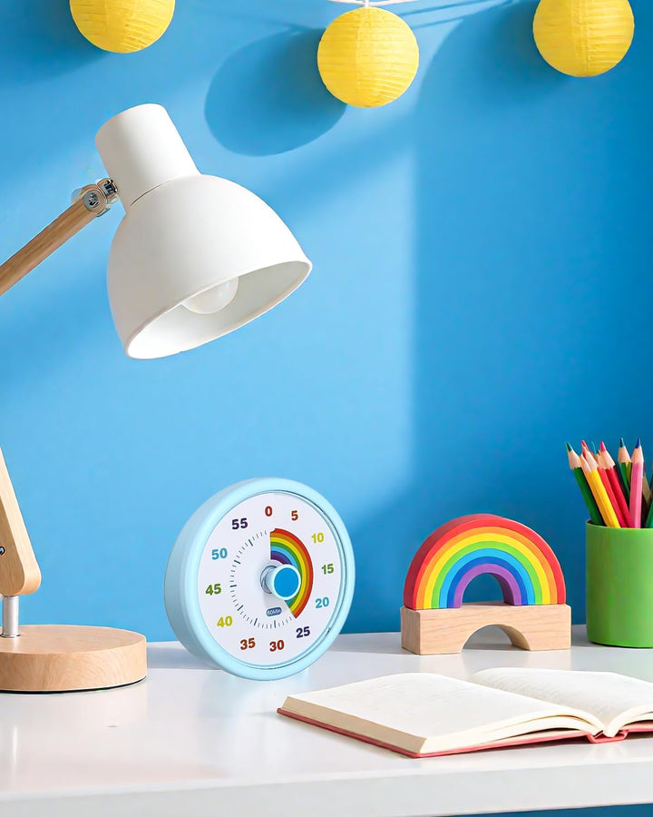 Visueller Timer für Kinder 60 Minuten Countdown Timer mit Grossem Bildschirm, für Kinder Zahnputztim