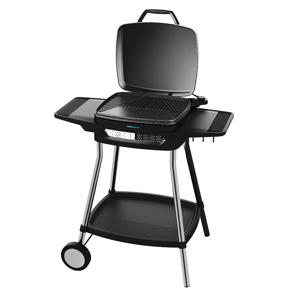 Cecotec Elektrischer Grill Perfect Country 2000 EasyMove. 2000 W, Mix- und Antihaft-Oberfläche, klap