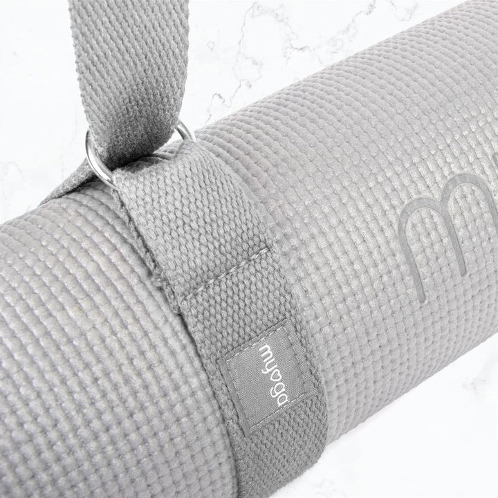 Myga Yoga-Starter-Set – Yogamatte, 2 Yoga-Blöcke und Yogagurt – Starter-Set mit Matte, 2 Steinen & M