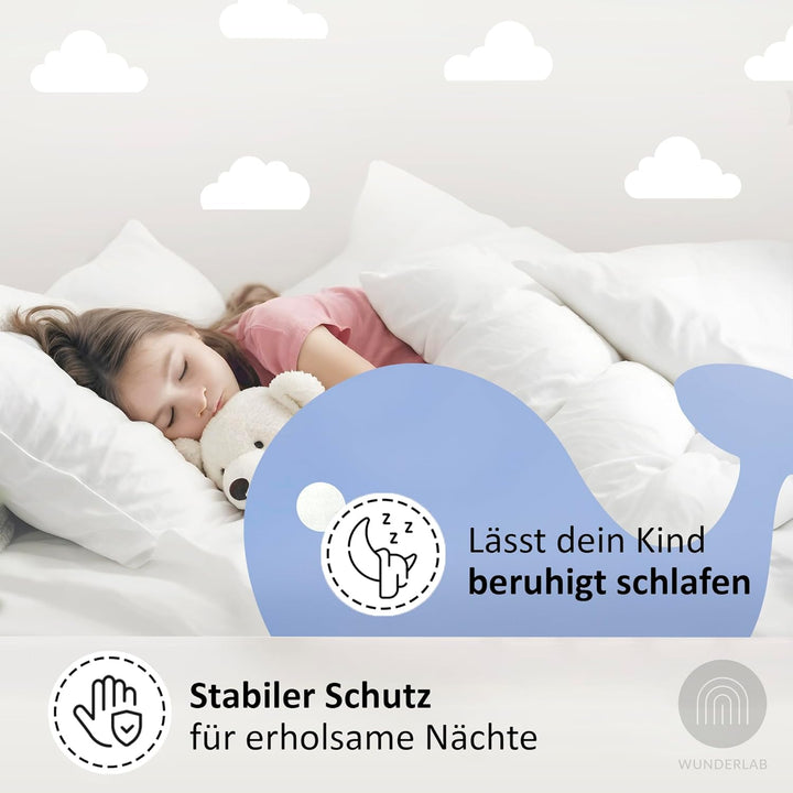 Rausfallschutz Bett aus Holz in süssem Design für Kinder - Bettgitter Rausfallschutz Wally fürs Kind
