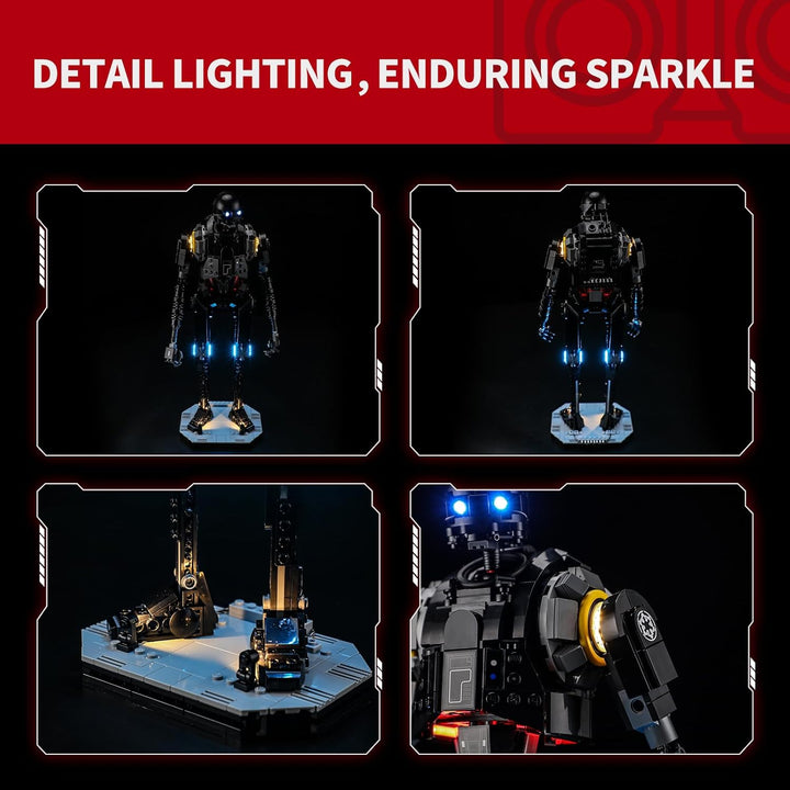 BRIKSMAX Licht für Lego Sicherheitsdroide K-2SO 75434 - Compatible with Star Wars Bausteinen Modell