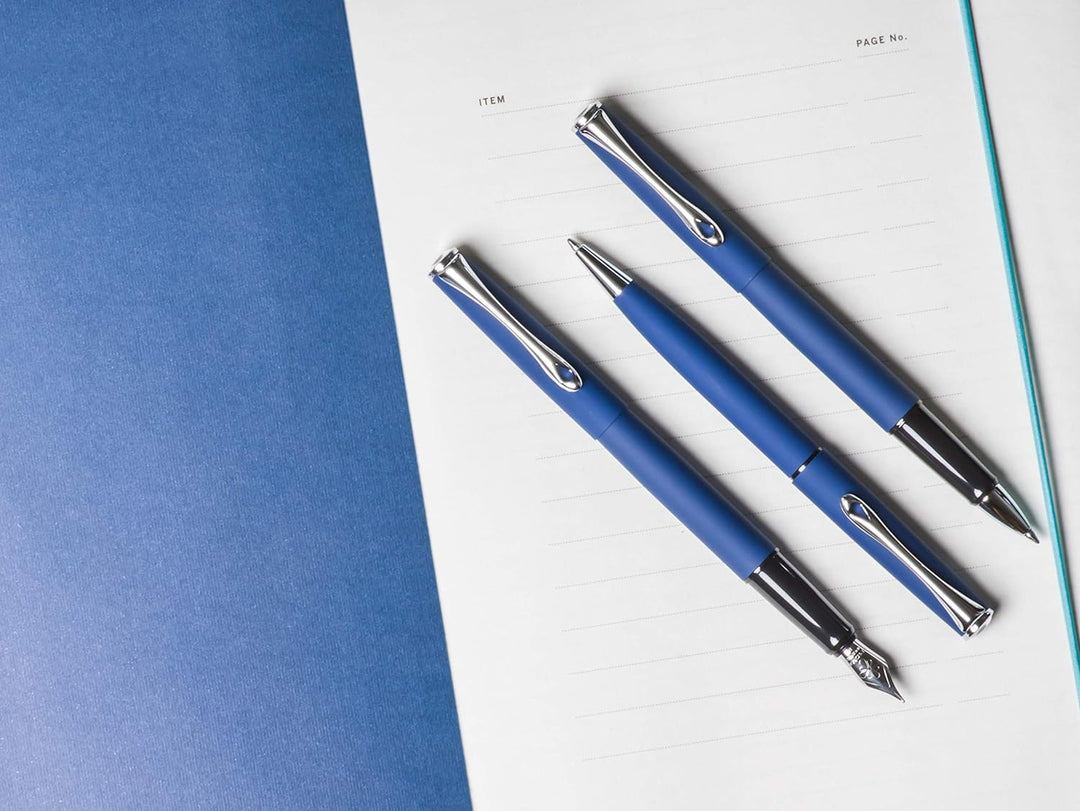 DIPLOMAT - Füllfederhalter Esteem Blau Matt - Schick und elegant - 5-Jahre-Garantie - Blau Matt Füll