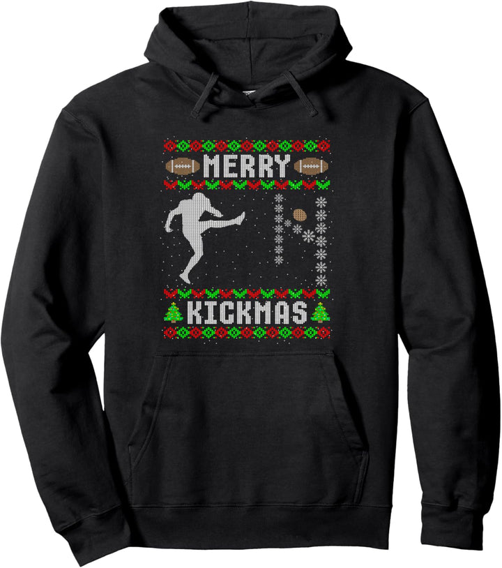 Lustiges Ugly Christmas Football Sport Team Kicker Geschenk Pullover Hoodie