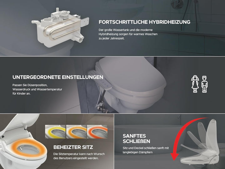 LEEVENTUS - J430 - STANDARD VERSION - Neues Modell - Sonderangebot - - hochwertiger dusch wc aufsatz