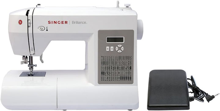 SINGER Freiarm-Nähmaschine Brilliance 6180 inllusive grossen Anschiebetischs