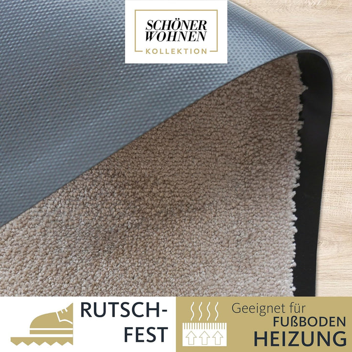 Schöner Wohnen Kollektion strapazierfähige Schmutzfangmatte Miami – getuftete Fussmatte 50x70 cm in