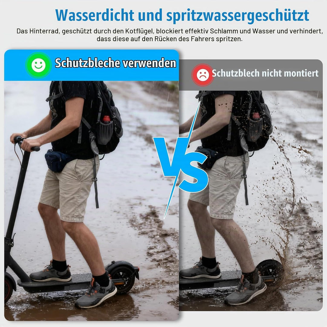 Hinterer Kotflügel für Xiaomi Pro/Pro 2 / 1S Electric Scooter, Xiaomi E Scooter Zubehör Schutzblech
