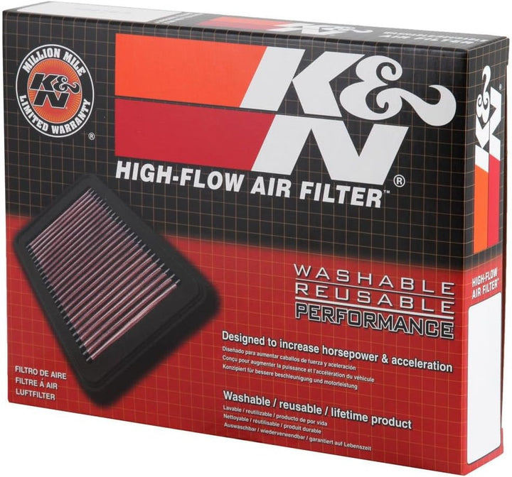 K&N Luftfilter kompatibel mit Kawasaki Z250 SL/Ninja 250 / Ninja Mono 2014-2016 (KA-2414), Rot