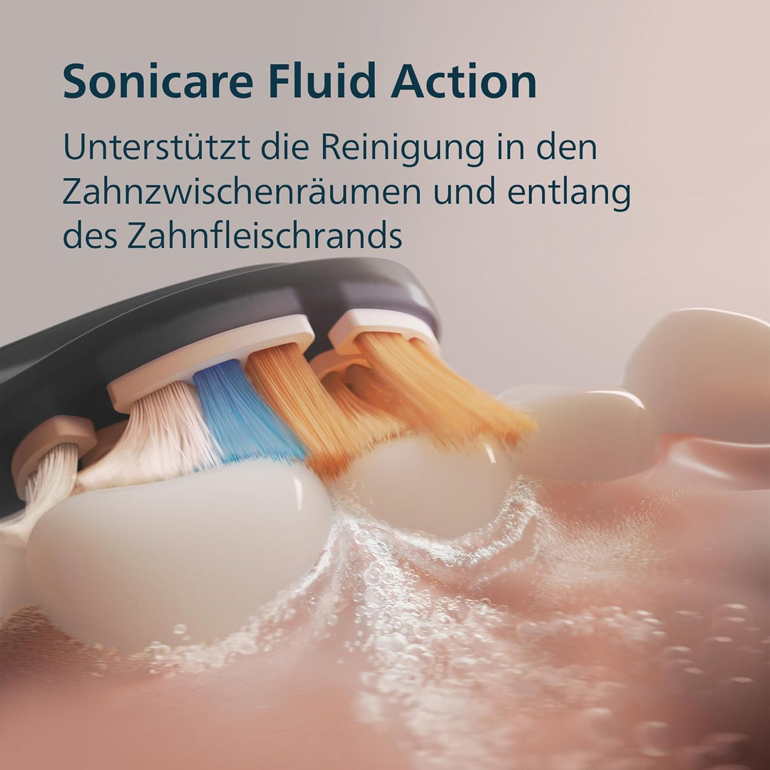 Philips Sonicare DiamondClean Smart 9400 elektrische Zahnbürste, Schallzahnbürste mit App, Drucksens