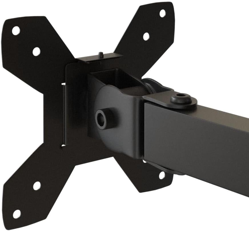 Monitorhalterung Schwarz Stahl VESA 75 100 mm höhenverstellbar schwenkbar neigbar drehbar für 13 27