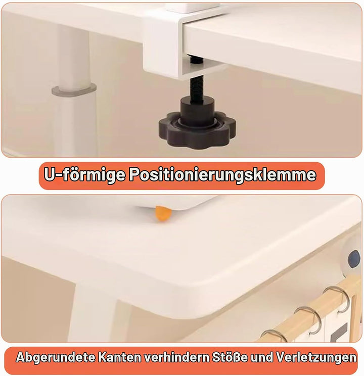 Klemmbares Schreibtisch Organizer Regal, Adjustable Desk Shelf Clamp Schreibtischregal Klemmbar Aufb