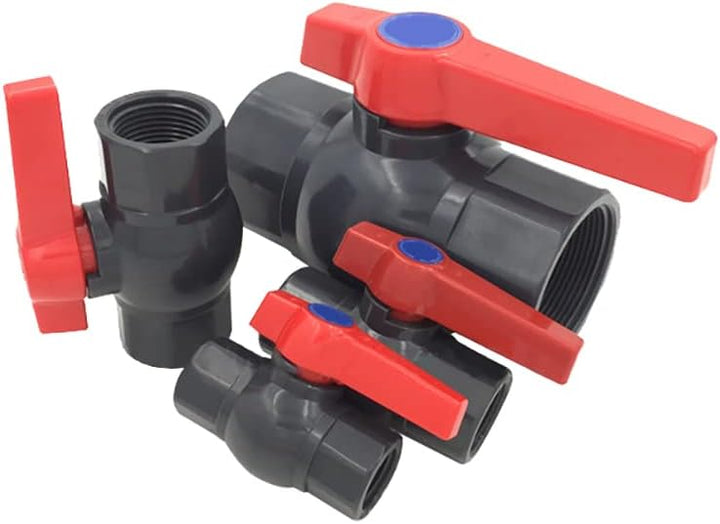 PVC Kugelhahn Wasserzulaufventil Kompaktes U weibliches Zwei-Wege-Gewinde Wasserzulaufventil zur Ste
