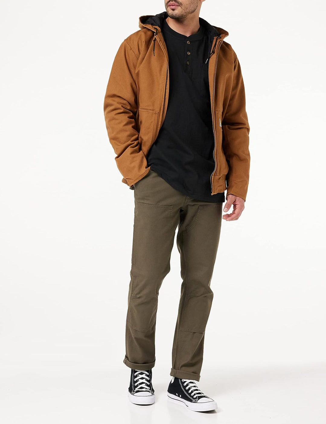 Carhartt Bekleidung K128-BLK Pocket XXL Tall Schwarz, XXL Tall Schwarz