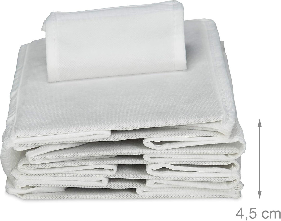 Relaxdays Hängeregal Stoff, Hängeaufbewahrung, 6 Fächer, 2 Schübe, für Kleiderschrank, HBT: ca. 82x1