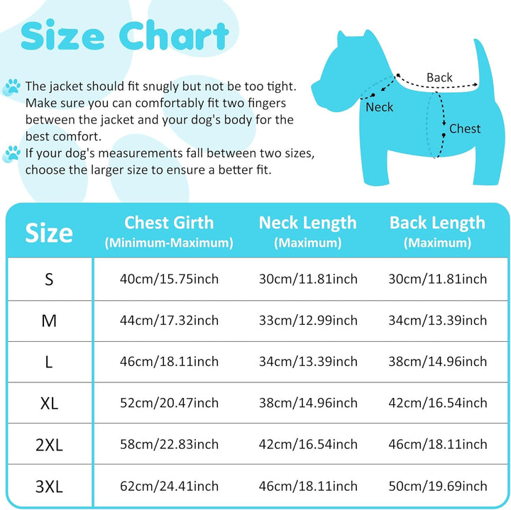 Hundemantel Winter, Hundemantel Wasserdicht, Warme Hundejacke mit Geschirr, Reflektierende Streifen,