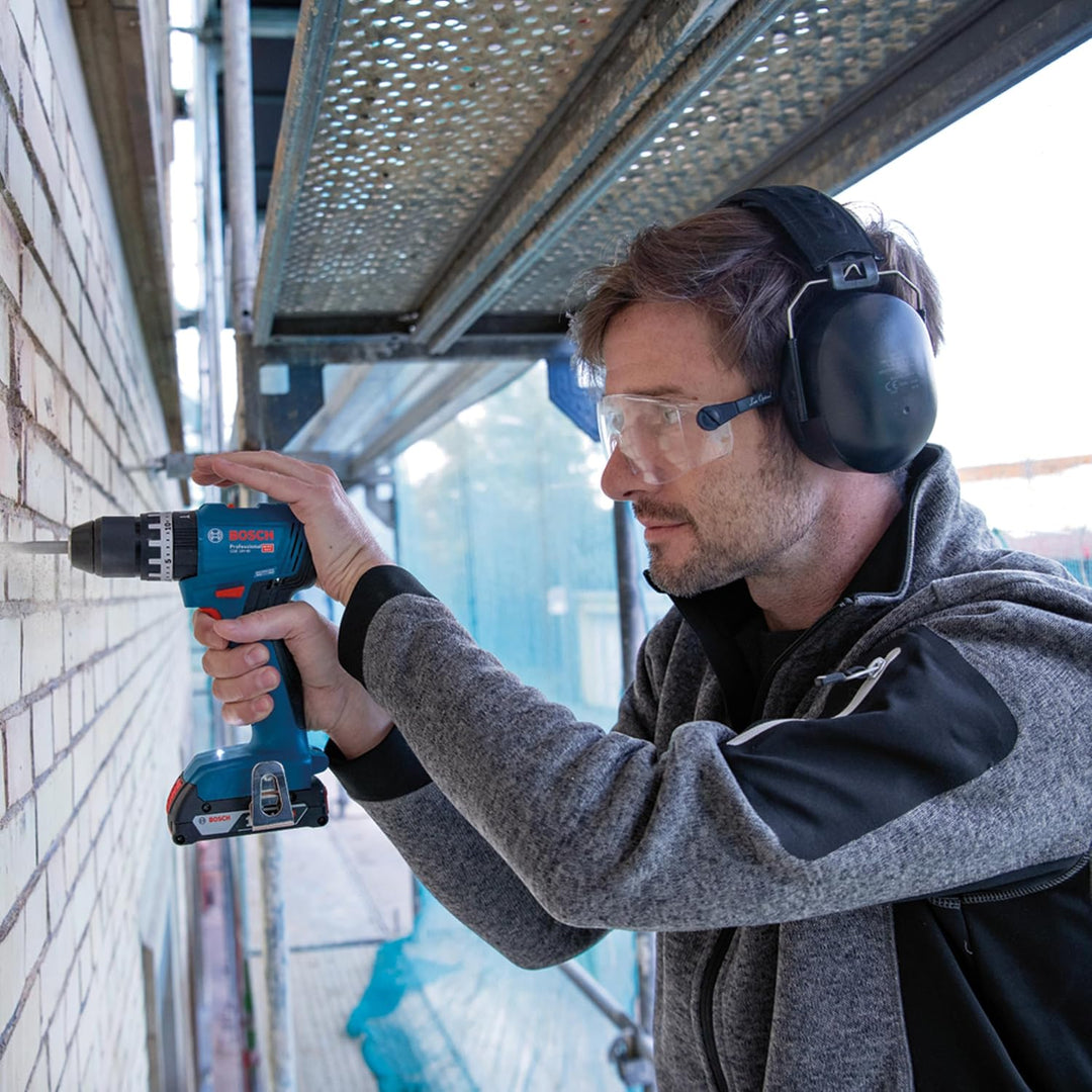 Bosch Professional 18V System Akku Schlagbohrschrauber GSB 18V-45 (Drehzahl 1.900 min⁻¹, inkl. 2x 2.