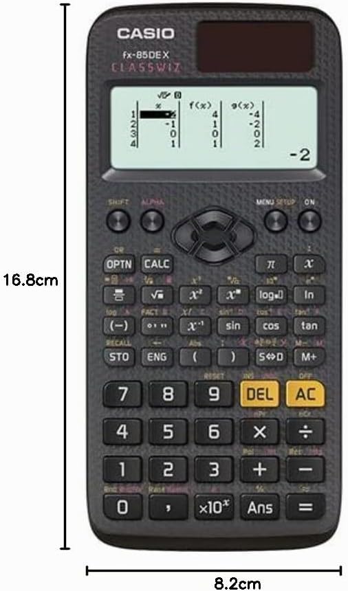 CALCUSO Sparpaket: Casio FX-85DE X ClassWiz technisch-wissenschaftlicher Taschenrechner + WYNGS Schu